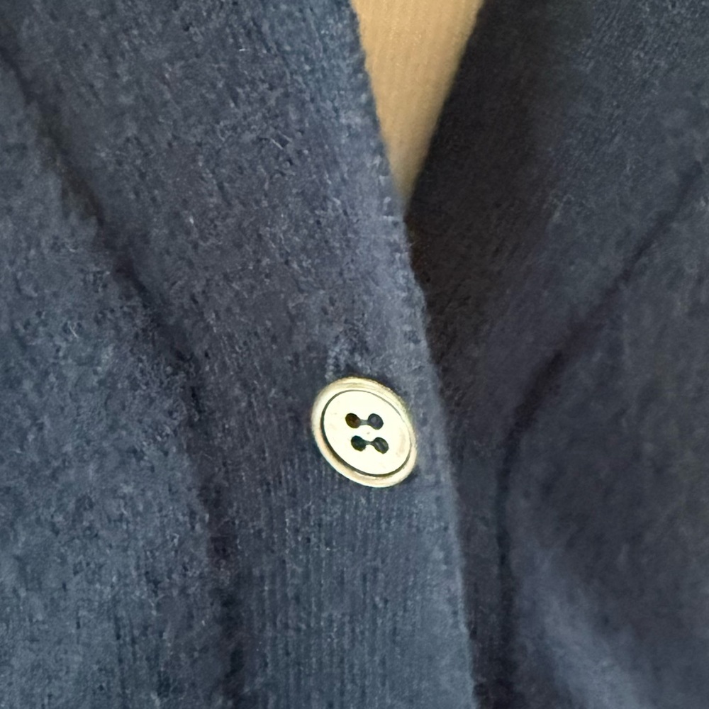 Mc Duff Essentials 100% Cashmere Boyfriend Button Down Cardigan View 6